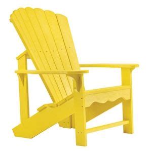 Realcomfort stackable gray plastic frame stationary adirondack chair (s) with solid seat. Yellow Recycled Plastic Adirondack Chair (With images) | Patio furniture for sale, Adirondack ...