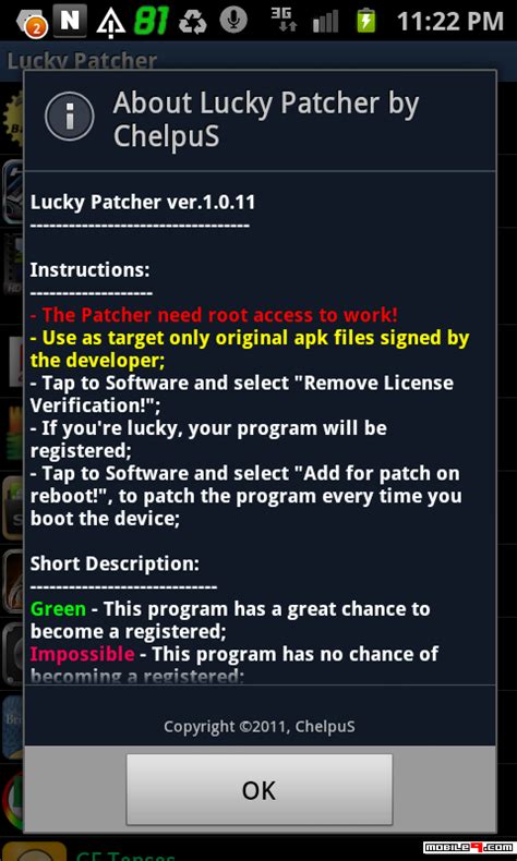 Lucky patcher adalah aplikasi android gratis yang dapat mengubah banyak aplikasi dan permainan, memblokir iklan, menghapus aplikasi sistem yang tidak diinginkan, mencadangkan aplikasi sebelum dan sesudah memodifikasi, memindahkan aplikasi ke. Apa Itu Lucky Patcher : Apa Itu Lucky Patcher Lucky ...