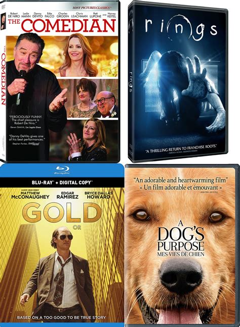 New movies for you to watch in the comfort of your own home! New on DVD this week - The Comedian, Rings and more ...