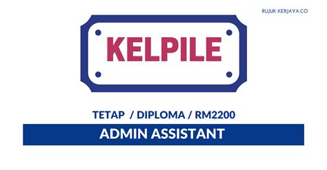 Perform a wide range of administrative and office support activities for the department and/or managers and supervisors to facilitate the efficient operation of… Permohonan Jawatan Kosong Kelpile ~ Admin Assistant ...