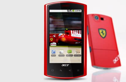I am planning to have one acer ferrari edition liquid e based on his wordings. Acer Liquid e Ferrari: "World's Most Exclusive Smartphone" | AndroidGuys