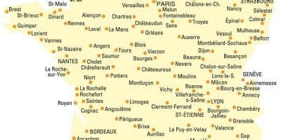 Nun, lasst uns ein bisschen weiter gehen und sagen, dass frankreichs städte zu besuchen insgesamt eine sehr gute idee ist. Stadt Frankreich Karte - Landkarte von Frankreich mit ...