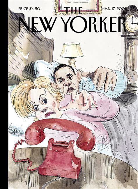 The artist discusses his cover for the february 15 and 22, 2021, issue of the magazine. The New Yorker Cover - March 17th, 2008 by Barry Blitt