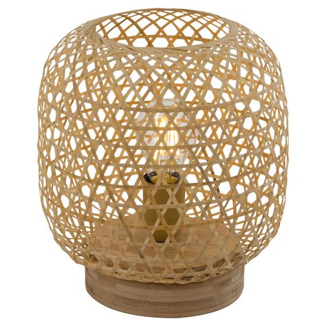 Bloomingville bamboo hanging lamp living and co. Smart Home LED Tisch Leuchte RGB DIMMER Bambus Geflecht ...