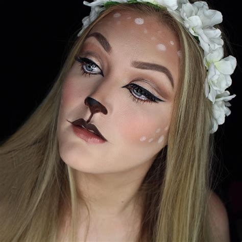 Kayla Aston (IG: Kayla_Aston) Halloween Deer Makeup | Deer halloween makeup, Deer makeup ...