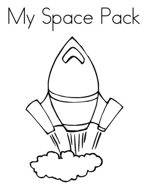 More than 14,000 coloring pages. My Space Pack Spaceship Coloring Page - NetArt