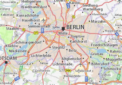 Straßenverzeichnis mit fotos von straßen in berlin (berlin). Stadtplan Berlin Bezirke Karte Straßen - BERLINGERMAN