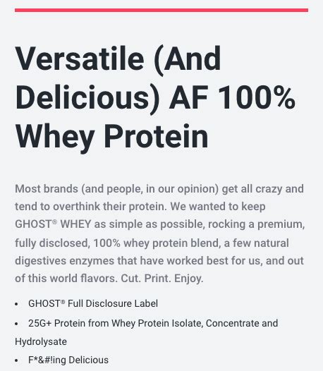 ghost lifestyle whey protein