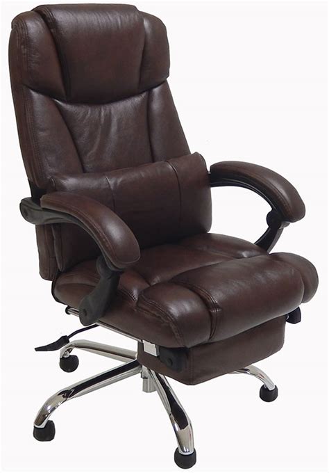 It also helps if it looks great too! Leather Reclining Office Chair w/ Footrest