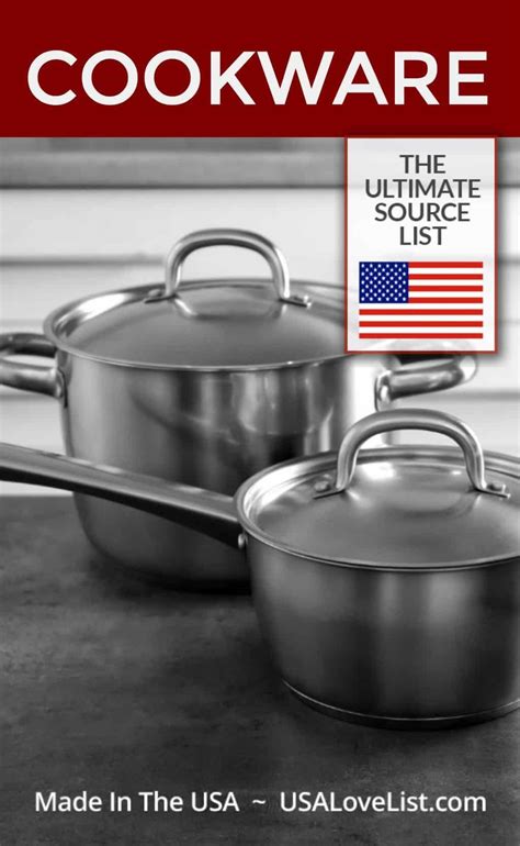 So they produced perfect and safest cookware sets for their country's people. Made in USA Cookware: Source List for Pots & Pans • USA ...