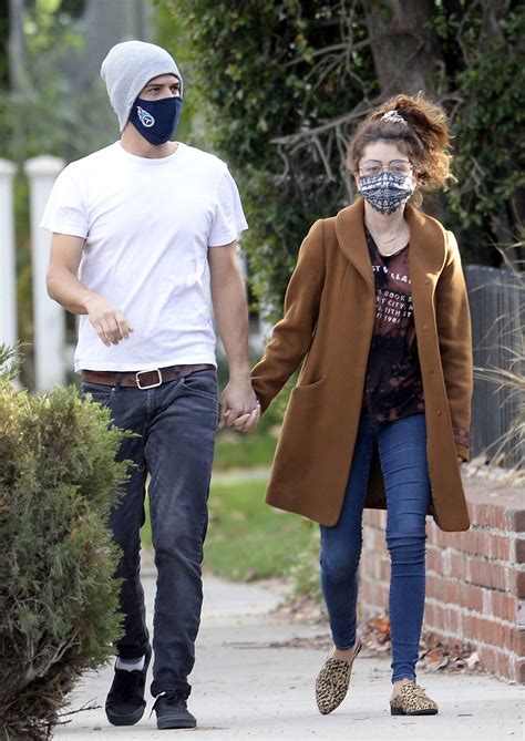 Sarah Hyland - With boyfriend out for a walk in Hollywood | GotCeleb