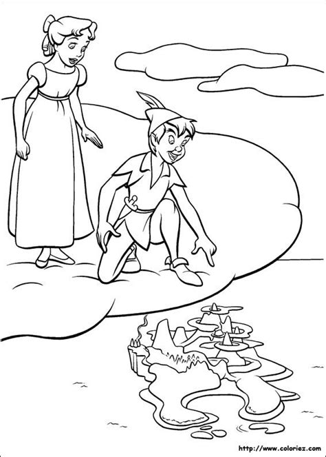 The wild coloring book pages; coloriage peter pan | Mermaid coloring pages, Peter pan ...