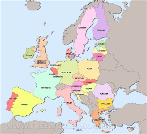 Zusätzlich zur europakarte sind eine vielzahl ergänzender informationen auf. Europakarte Zum Ausdrucken - kinderbilder.download | kinderbilder.download