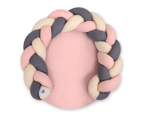 Ring shape provides relief by reducing pressure points and discomfort; Baby donut pillow/ play mat 2 in 1 - beige-pastel pink ...