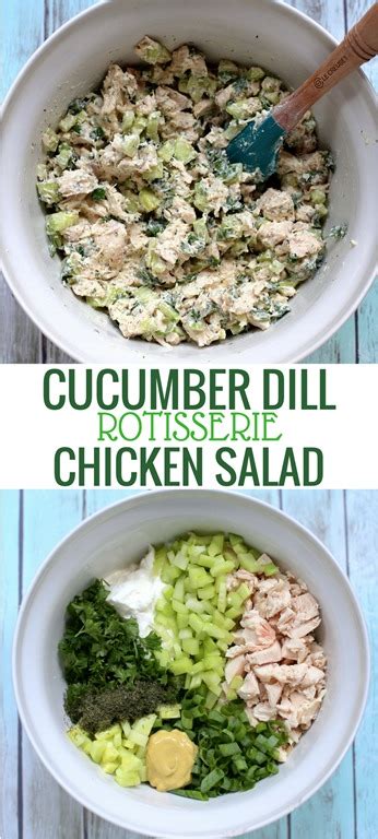 Dill & cucumber chicken salad. Cucumber-Dill-Rotisserie-Chicken-Salad-made-with-Greek ...