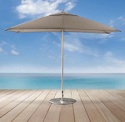 Iron is heavy and sturdy but still easy to form and make look very stylish and attractive. Tuuci® Umbrellas | Restoration Hardware | Rectangular ...