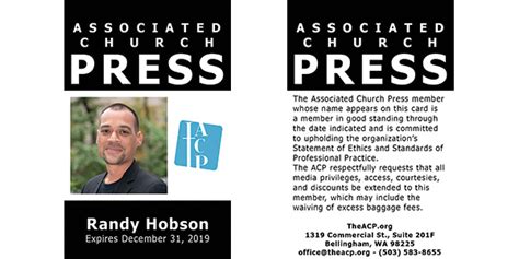 As i said before, learning how to get a press pass as a blogger just takes a little effort and attention to detail. Get Your ACP Press Pass - The Associated Church Press