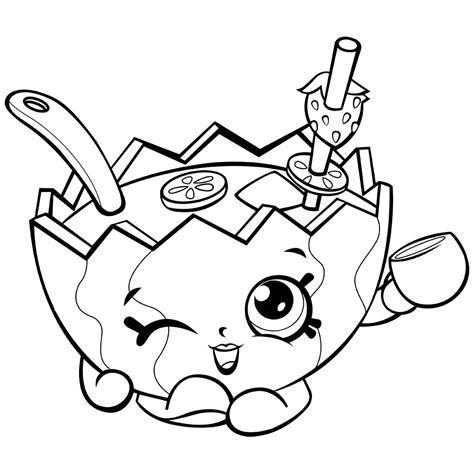 Shopkins coloring pages 45 from shopkins printable coloring pages, source:coloringpages4kids.com. Mallory Watermelon Punch Shopkins Season 7 Coloring Page ...