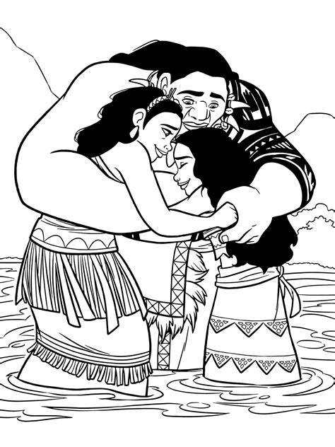 The best princess coloring book for kids free game! Moana Coloring Pages - GetColoringPages.com