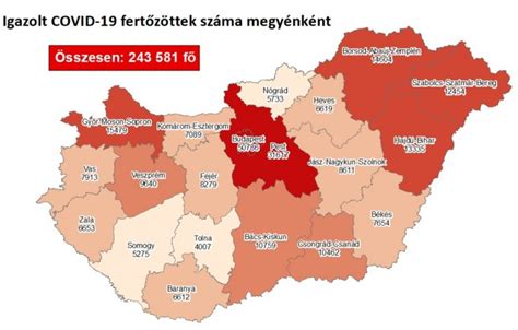 A magyarország koronavírus térkép naponta 2 alkalommal frissül. Szombatra elhunyt 193 beteg - Itt vannak a javított megyei adatok - alon.hu