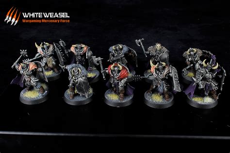 Warhammer warcry age of sigmar chaos slaves to darkness iron golem. Slaves to Darkness, Chaos Warriors army - WhiteWeaselStudio