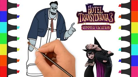 Tags cartoons, frankenstein, hotel transylvania, monsters. Hotel Transylvania 3 Coloring Pages | Coloring Frank ...