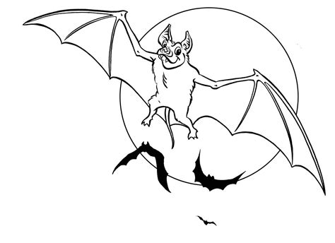 Consider coloring the bats in various colors and covering it further on with a luminescent paint. Free Printable Bat Coloring Pages For Kids