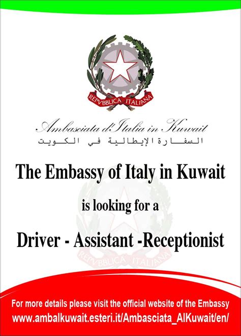 Please mention the job title you are applying in the email subject line when applying. RECRUITMENT OF ONE DRIVER-ASSISTANT-RECEPTIONIST