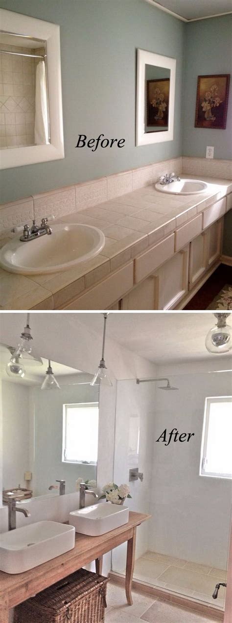 If your small bathroom is in need of a renovation, or just a slight makeover, here are some great small bathroom designs and ideas that will improve any boring. Before and After: 20+ Awesome Bathroom Makeovers | Small ...