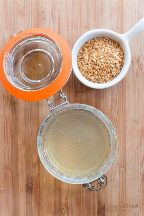 To keep the gel up to a week is better to make small batches using distilled water and keep it in the fridge. Nourishing DIY Flaxseed Hair Gel - Oh, The Things We'll ...