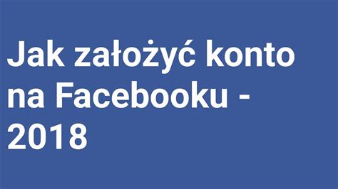 Profilem zaufanym, który potwierdza twoją tożsamość. Jak założyć Konto na Facebook - poradnik - YouTube