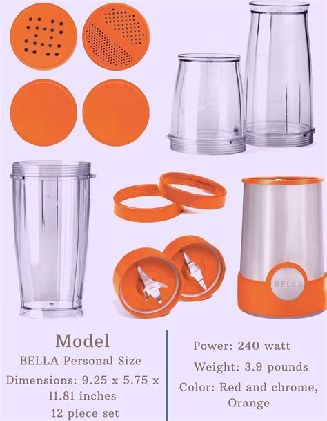 We did not find results for: BELLA Personal Size stainless steel 12 piece set Blender ...