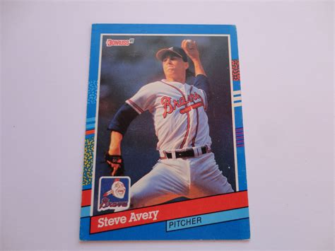 Check spelling or type a new query. Steve Avery Donruss 91 Baseball Card. | Baseball cards ...