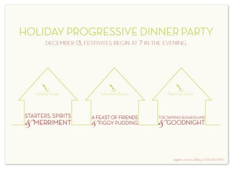 Think of it like a potluck but extended across three or four locations. progressive dinner party by sweet street gals ...