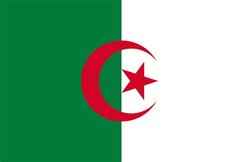 The algerian flag consists of two equal parts; Algeria Flag Pictures