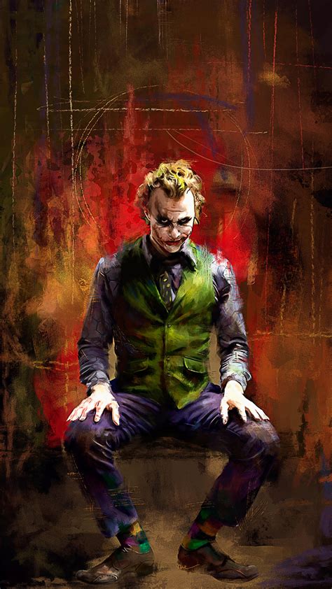 Heath ledger joker wallpapers | hdqwalls.com. #325159 Joker, Heath Ledger, 4K phone HD Wallpapers ...