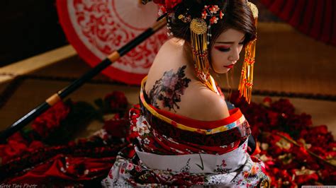 Tons of awesome samurai hd wallpapers to download for free. Traditional Japanese Woman Tattoo Ultra HD Desktop ...