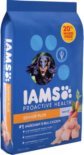The best senior dog food your elderly friend deserves. Kroger - IAMS Proactive Health Senior Plus Dry Dog Food ...