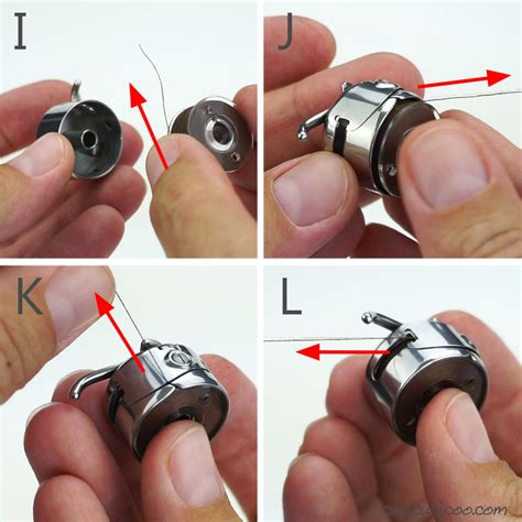 In this type of machine, you load the bobbin into a little round metal case that you place on the side be sure to get a machine with a top loading drop in bobbin, instead. How to Insert a Bobbin in a Front-Loading or Top-Loading ...