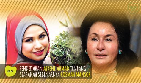 Menerusi posting instagram semalam, azrene telah meluahkan. Fazley Yaakob Dan Anak Rosmah Tampil Dedahkan Siapakah ...