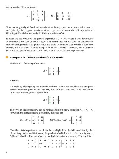 Ldu decomposition of a walsh matrix. Lesson: LDU and PLU Decomposition | Nagwa