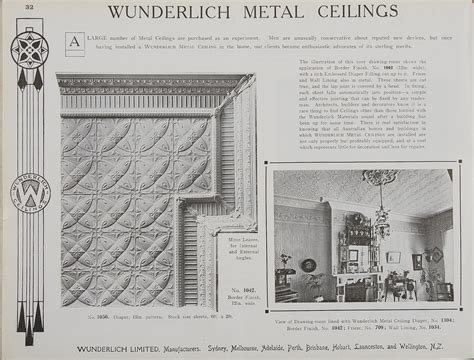 Metal ceiling express is a palmetto, florida based manufacturer of authentic decorative metal ceiling tiles, panels and backsplashes. Catalogue page, page 32 of 'Abridged General Catalogue of ...