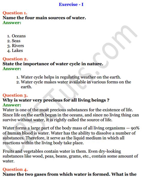 Cbse conducts class 10 board exams, class 12 board exams, jee main engineering entrance exam and neet medical entrance exams. Selina Concise Chemistry Class 8 ICSE Solutions Chapter 8 Water - CBSE Tuts