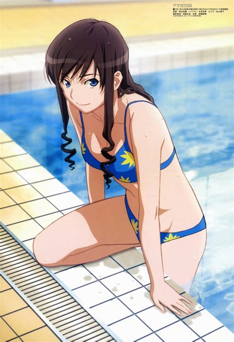 Free download best latest 3d hd desktop wallpapers background, wide most popular images in high quality resolutions, most download computer photos and pictures. free anime and cartoon online: Amagami Swimsuit Wallpaper
