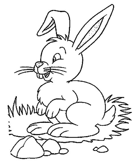 Hare coloring page is one of the best options for working with colors. Hare (Animals) - Printable coloring pages