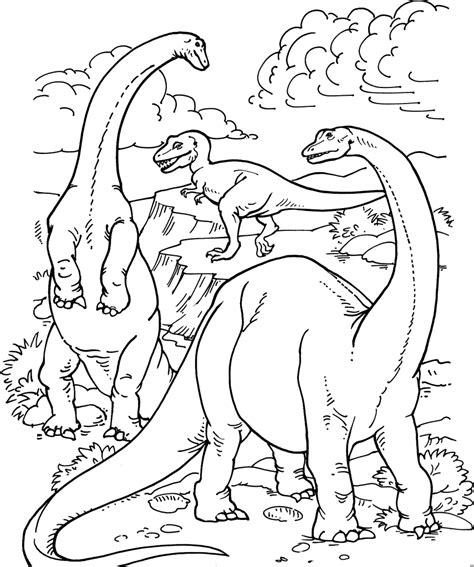 26082020 erkunde grit lichtensteins pinnwand malvorlage dinosaurier auf pinterest. Drei Dinosaurier 2 Ausmalbild & Malvorlage (Dinosaurier)