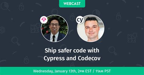 Try codecov for free now to help your developers find untested code and deploy changes with confidence. Codecov + Cypress Webcast Registration