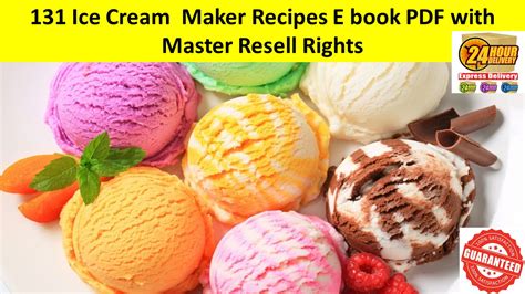 I can see making this again and again. 131 Ice Cream Maker Recipes Ebook PDF Master Resell Rights ...