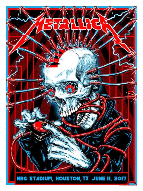 The official metallica website with all the latest news, tour dates, media and more. Metallica Houston Poster By Kyler Sharp Release ...