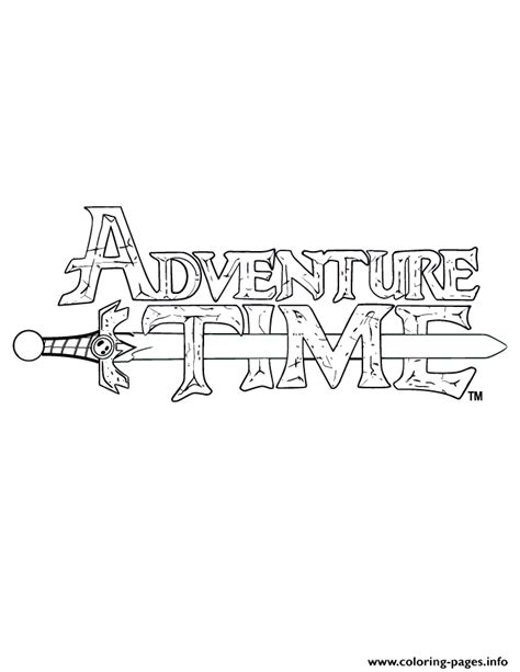 Download all of these fun adventure time coloring pages. Adventure Time Logo Coloring Pages Printable